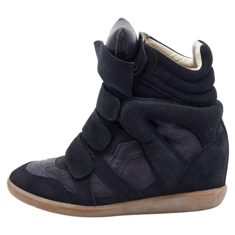 Black Fabric Isabel Marant Sneakers
