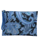 Blue Canvas Etro Clutch