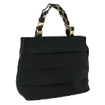 Black Canvas Salvatore Ferragamo Handbag