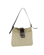 Beige Canvas Fendi Baguette