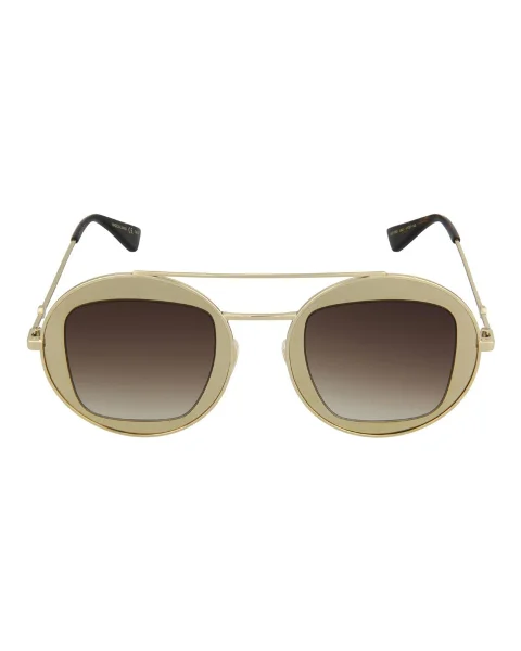Gold Fabric Gucci Sunglasses