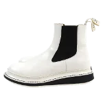 White Leather Loewe Boots