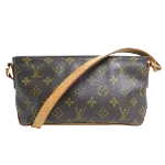 Brown Canvas Louis Vuitton Trotteur