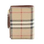 Beige Canvas Burberry Wallet