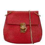 Red Leather Chloé Shoulder Bag