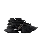 Black Leather Balmain Sneakers