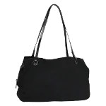 Black Canvas Fendi Shoulder Bag