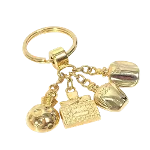 Gold Metal Dior Key Chain