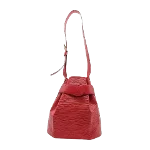 Red Leather Louis Vuitton Sac d'épaule