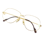 Gold Fabric Cartier Glasses