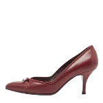 Burgundy Leather Salvatore Ferragamo Heels