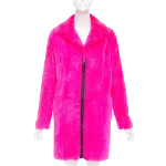 Pink Fur Uves Saint Laurent Coat