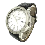 White Leather Bvlgari Watch