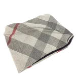 Grey Wool Burberry Scarf