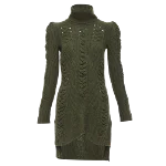 Green Wool Celine Dress