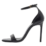 Black Leather Yves Saint Laurent Sandals