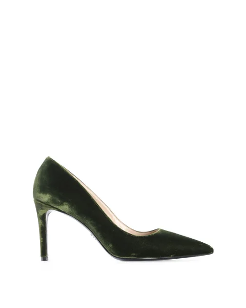 Green Velvet Prada Heels