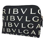 Black Fabric Bvlgari Clutch