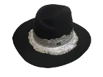 Black Wool Maison Michel Hat