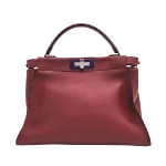 Red Leather Fendi Peekaboo