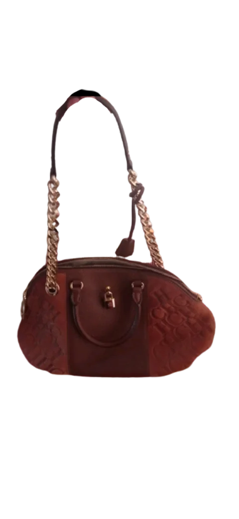 Brown Leather Carolina Herrera Shoulder Bag