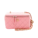 Pink Leather Chanel Vanity