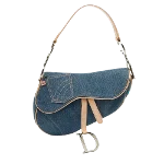 Blue Denim Dior Saddle Bag