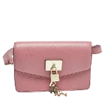 Pink Leather DKNY Crossbody Bag