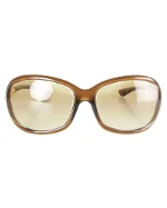 Brown Fabric Tom Ford Sunglasses