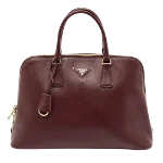 Burgundy Leather Prada Promenade