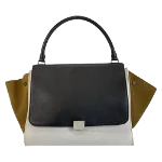 Black Leather Céline Trapeze