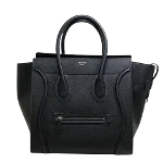 Black Leather Celine Luggage