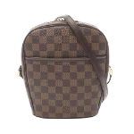 Brown Canvas Louis Vuitton Damier Ebene Ipanema