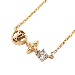 Gold Metal Louis Vuitton Necklace