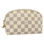 White Canvas Louis Vuitton Pouch