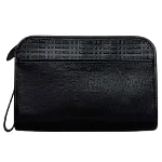 Black Leather Burberry Clutch