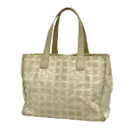 Beige Nylon Chanel Travel Bag