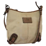 Beige Canvas Burberry Crossbody Bag