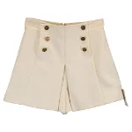 White Cotton Valentino Shorts