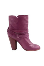 Purple Leather Marc Jacobs Boots