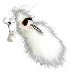 White Fur Fendi Charm