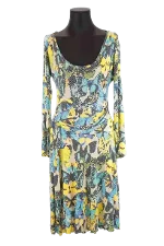 Multicolor Viscose Versace Dress