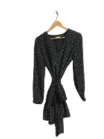 Black Silk Saint Laurent Dress