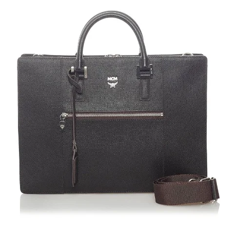 Brown Leather Mcm Briefcase