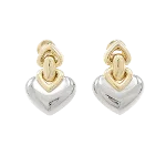 Yellow White Gold Bvlgari Earrings