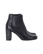 Black Leather Yves Saint Laurent Boots