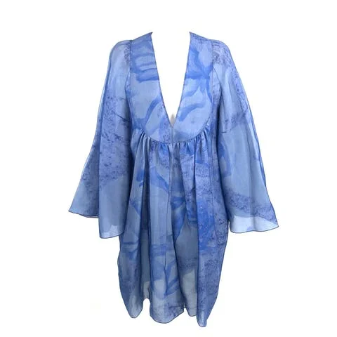 Blue Silk Armani Dress