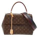 Brown Canvas Louis Vuitton Cluny