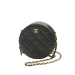 Black Canvas Chanel Pouch