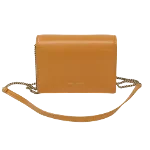 Beige Leather Yves Saint Laurent Wallet on Chain